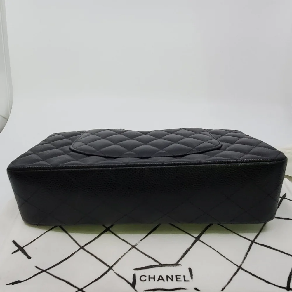 Chanel Medium Double Flap Classic Cavier - Picture 8 of 16